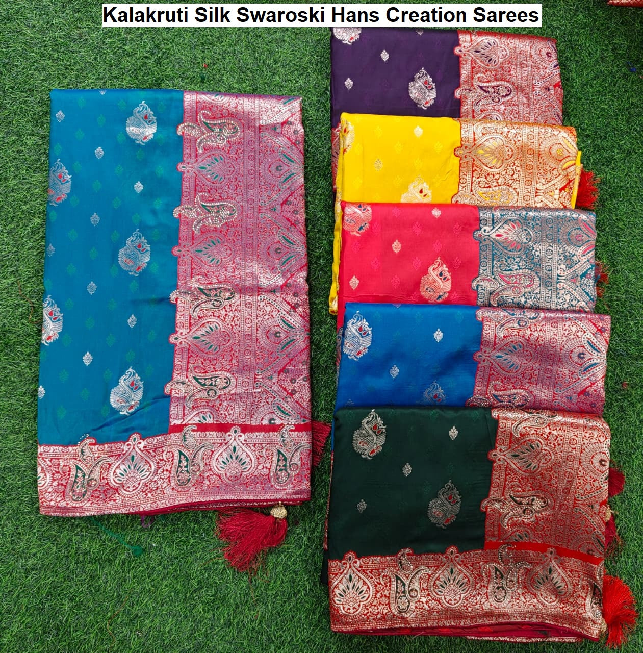 Kalakruti Silk Swaroski Hans Creation Sarees Supplier Ahmedabad
