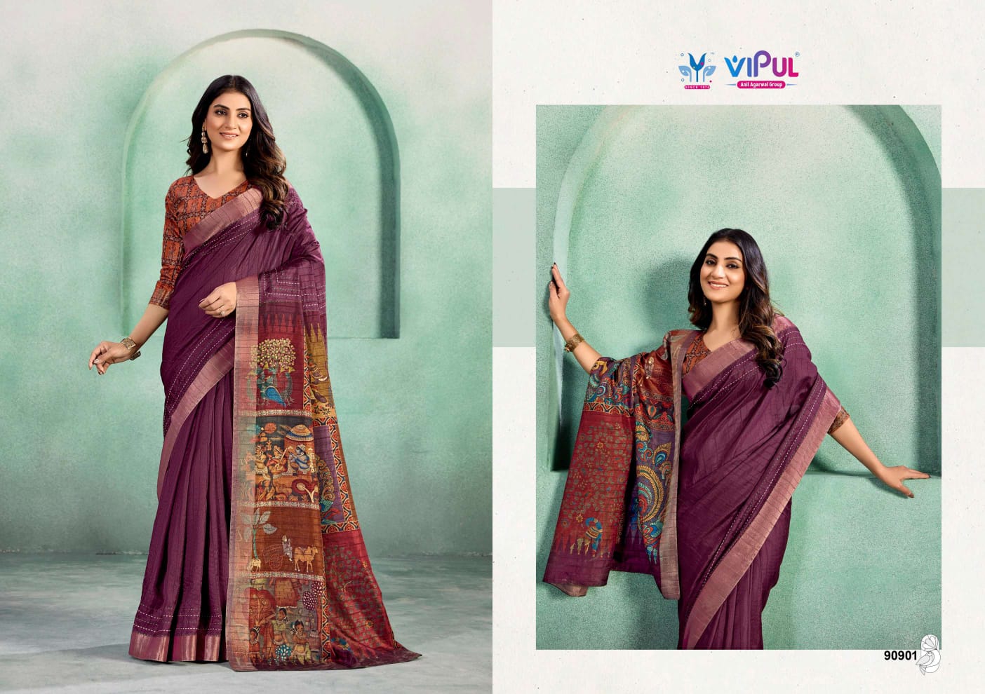 Kalakruti Vipul Soft Silk Sarees Manufacturer Gujarat