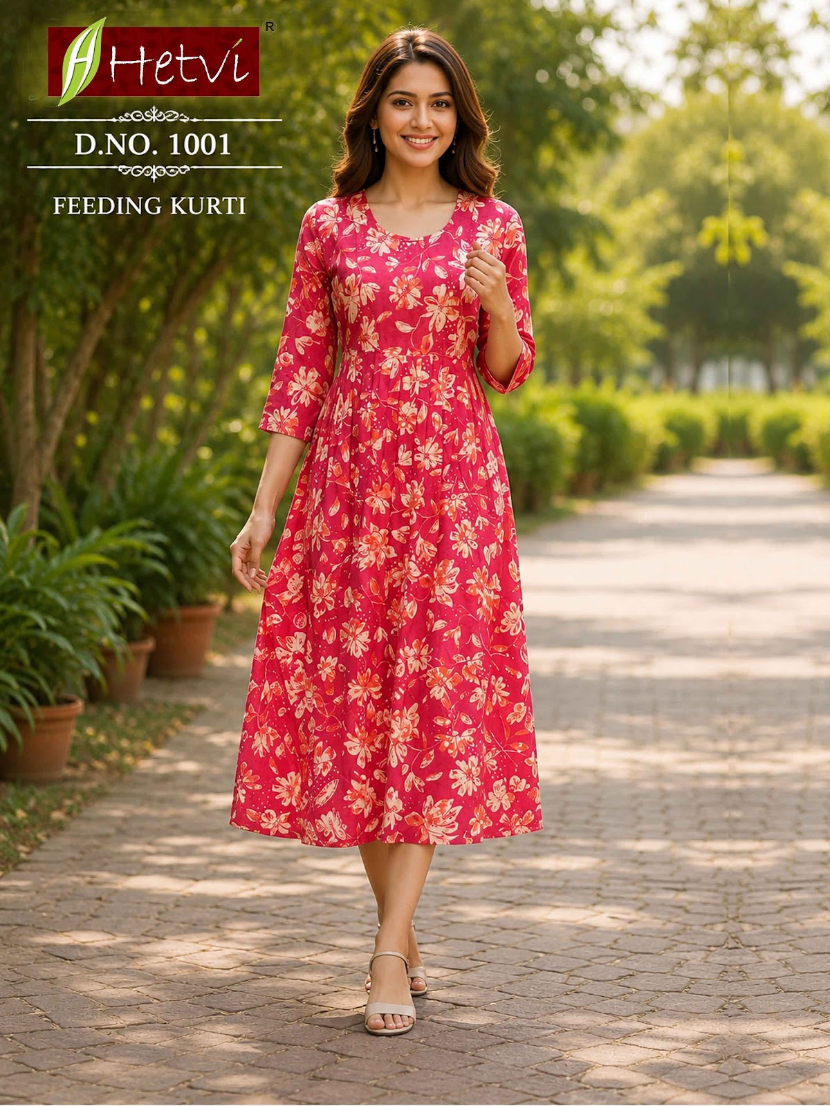 Kalam Kari Hetvi Reyon Feeding Kurtis Supplier Gujarat