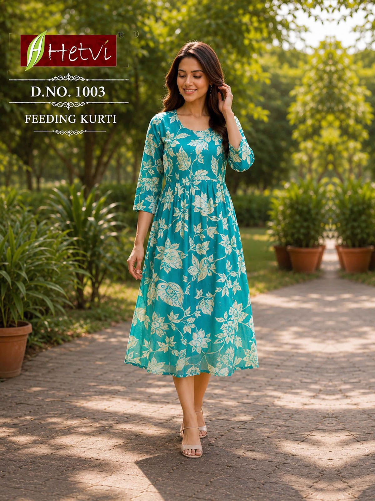 Kalam Kari Hetvi Reyon Feeding Kurtis Supplier Gujarat