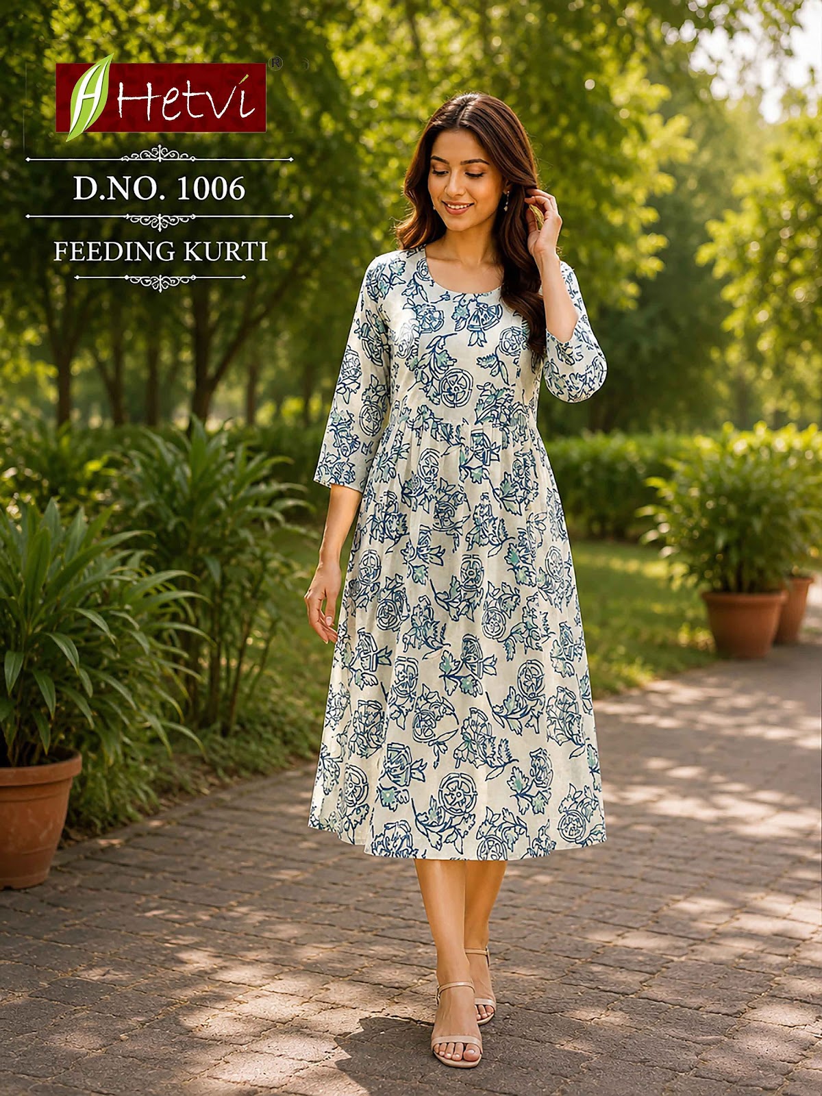 Kalam Kari Hetvi Reyon Feeding Kurtis Supplier Gujarat
