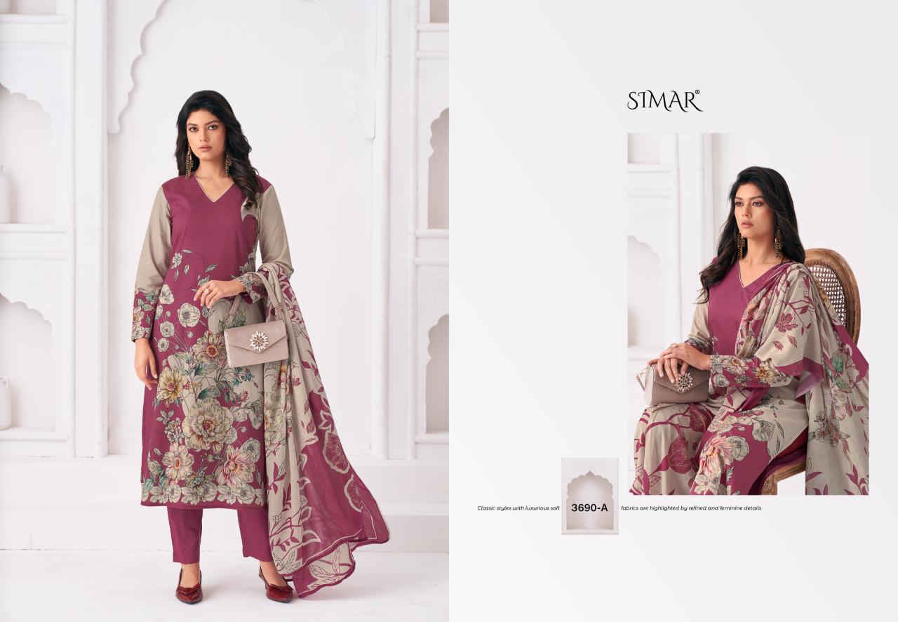 Kalam Simar Lawn Cotton Pant Style Suits Wholesaler Gujarat