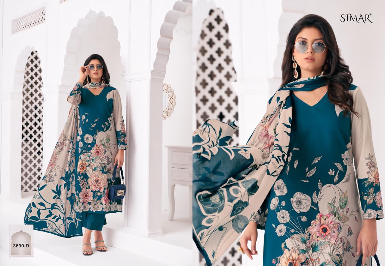 Kalam Simar Lawn Cotton Pant Style Suits Wholesaler Gujarat