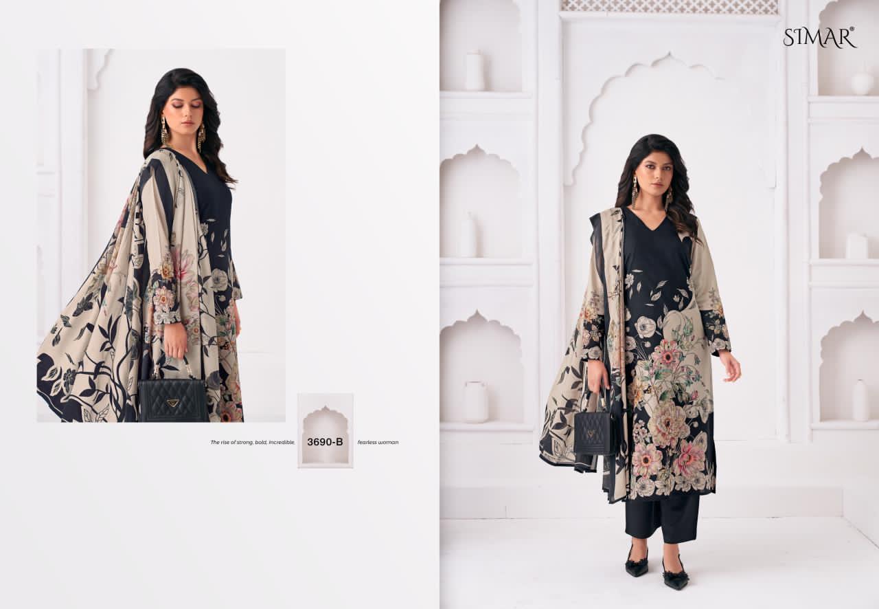 Kalam Simar Lawn Cotton Pant Style Suits Wholesaler Gujarat