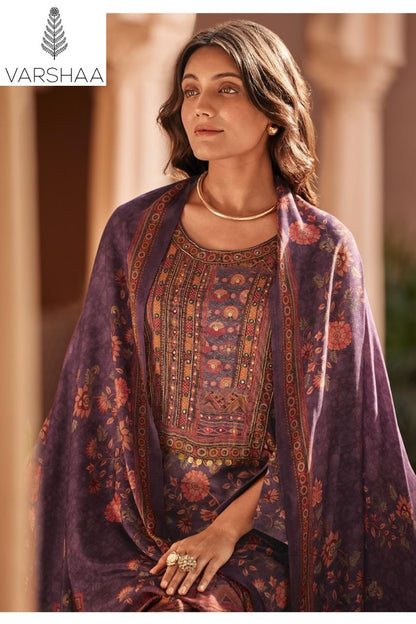 Kalam Varshaa Viscose Muslin Pant Style Suits Exporter Gujarat