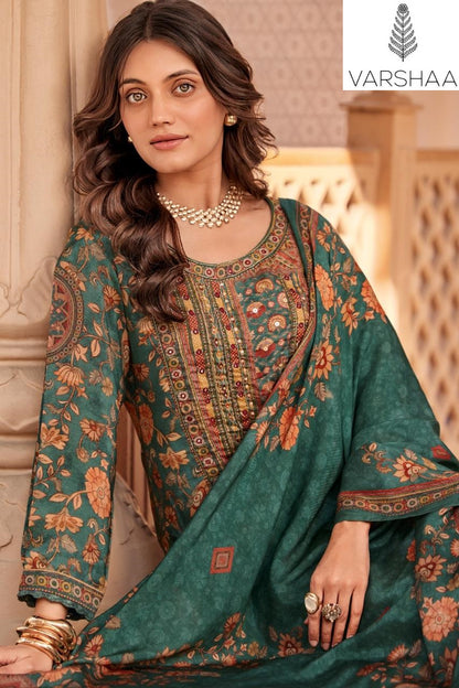 Kalam Varshaa Viscose Muslin Pant Style Suits Exporter Gujarat