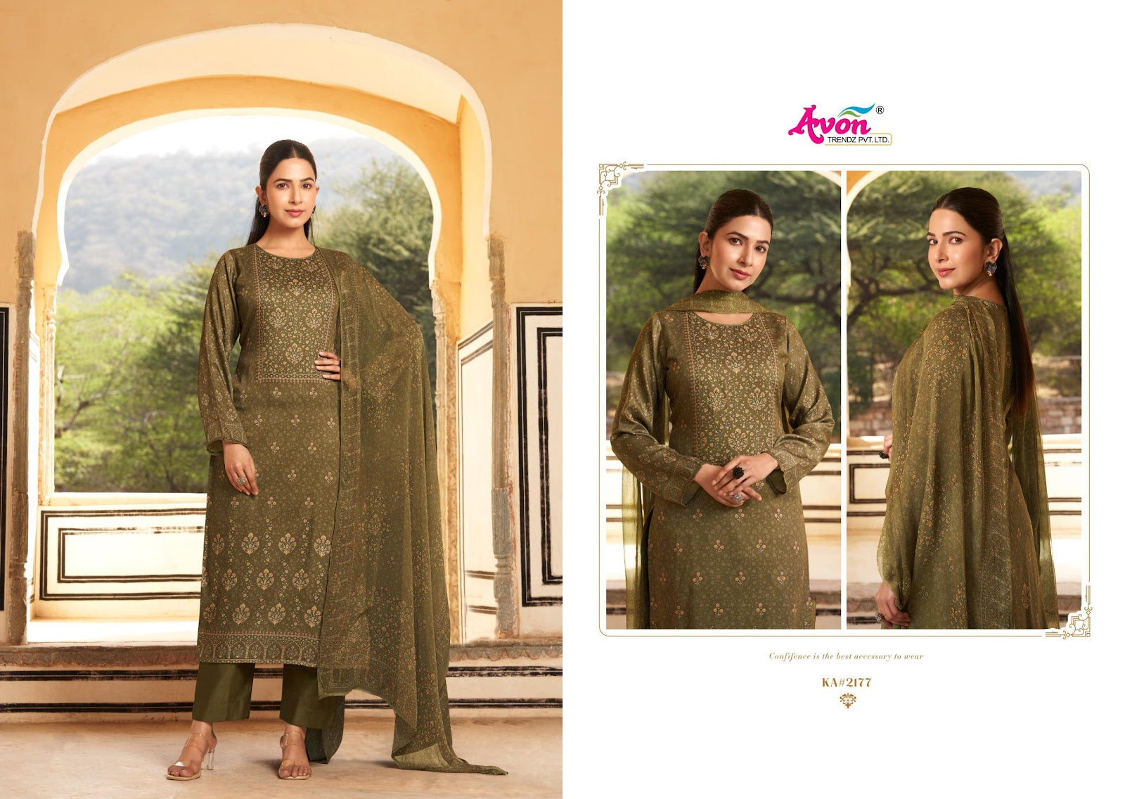 Kalamkaari Vol 4 Avon Trendz Cotton Pant Style Suits Wholesale Rate