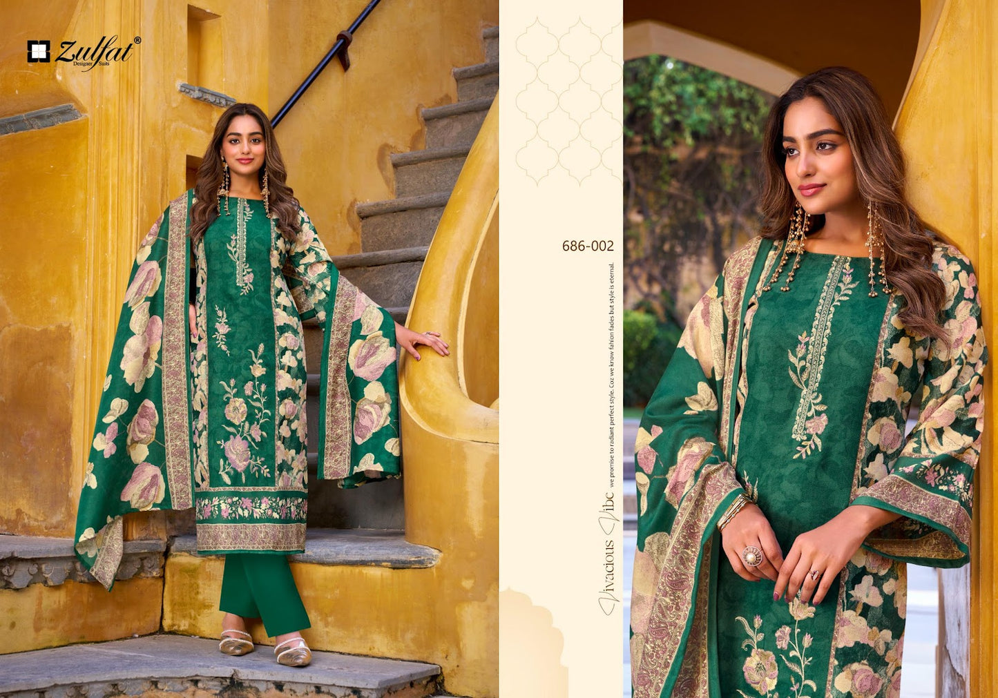 Kalamkaari Zulfat Designer Woolen Karachi Pashmina Salwar Suits Wholesaler Ahmedabad