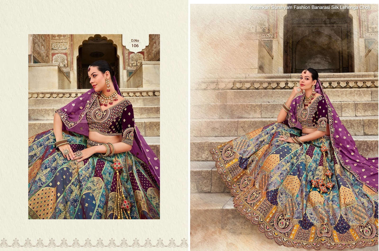 Kalamkari Surshyam Fashion Banarasi Silk Lehenga Choli Exporter India