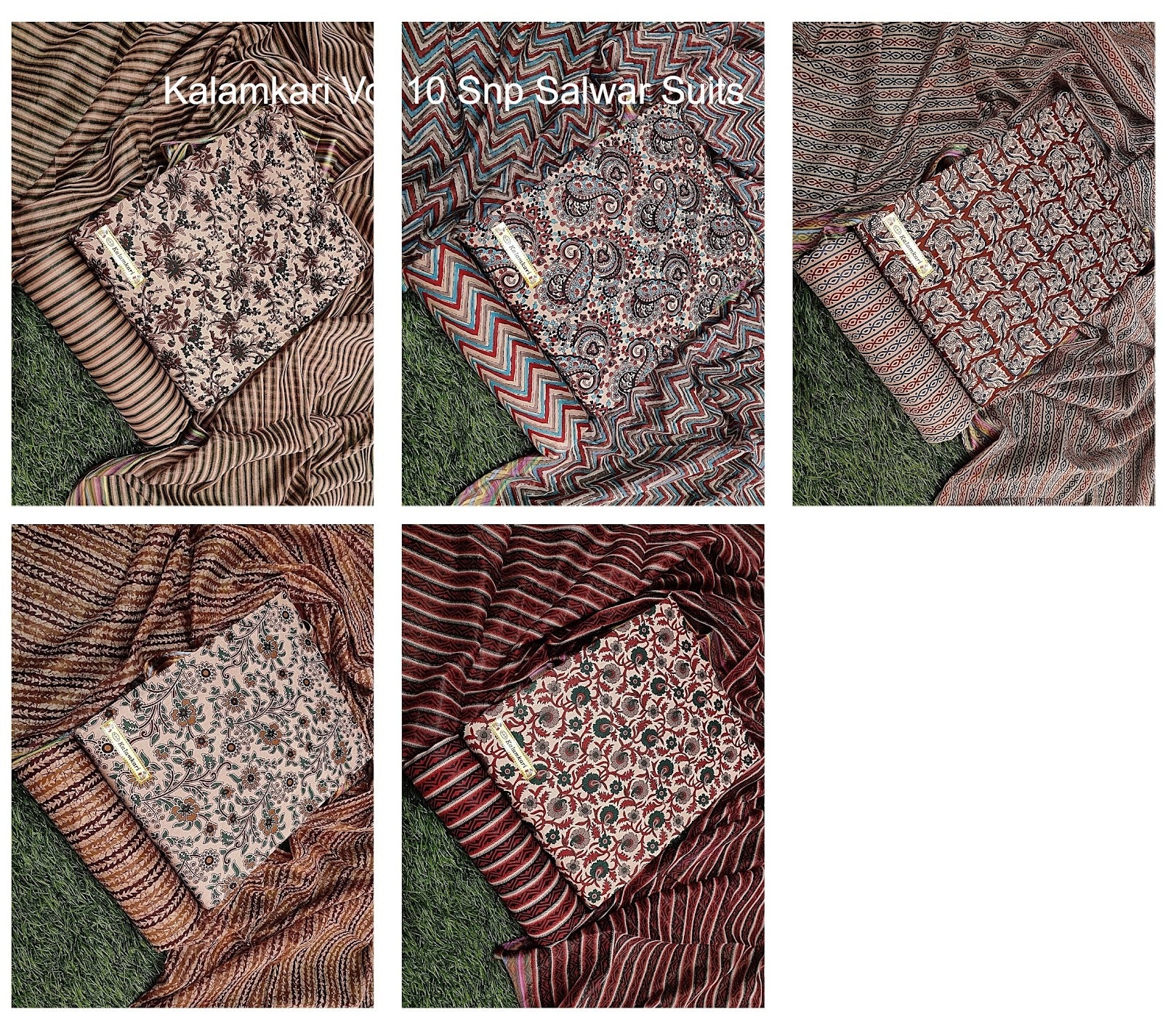 Kalamkari Vol 10 Snp Cotton Satin Salwar Suits Wholesaler