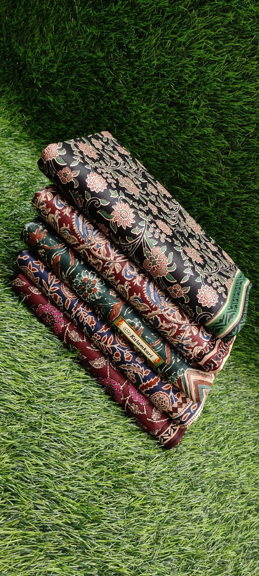 Kalamkari Vol 15 Snp Satin Cotton Salwar Suits Supplier Gujarat