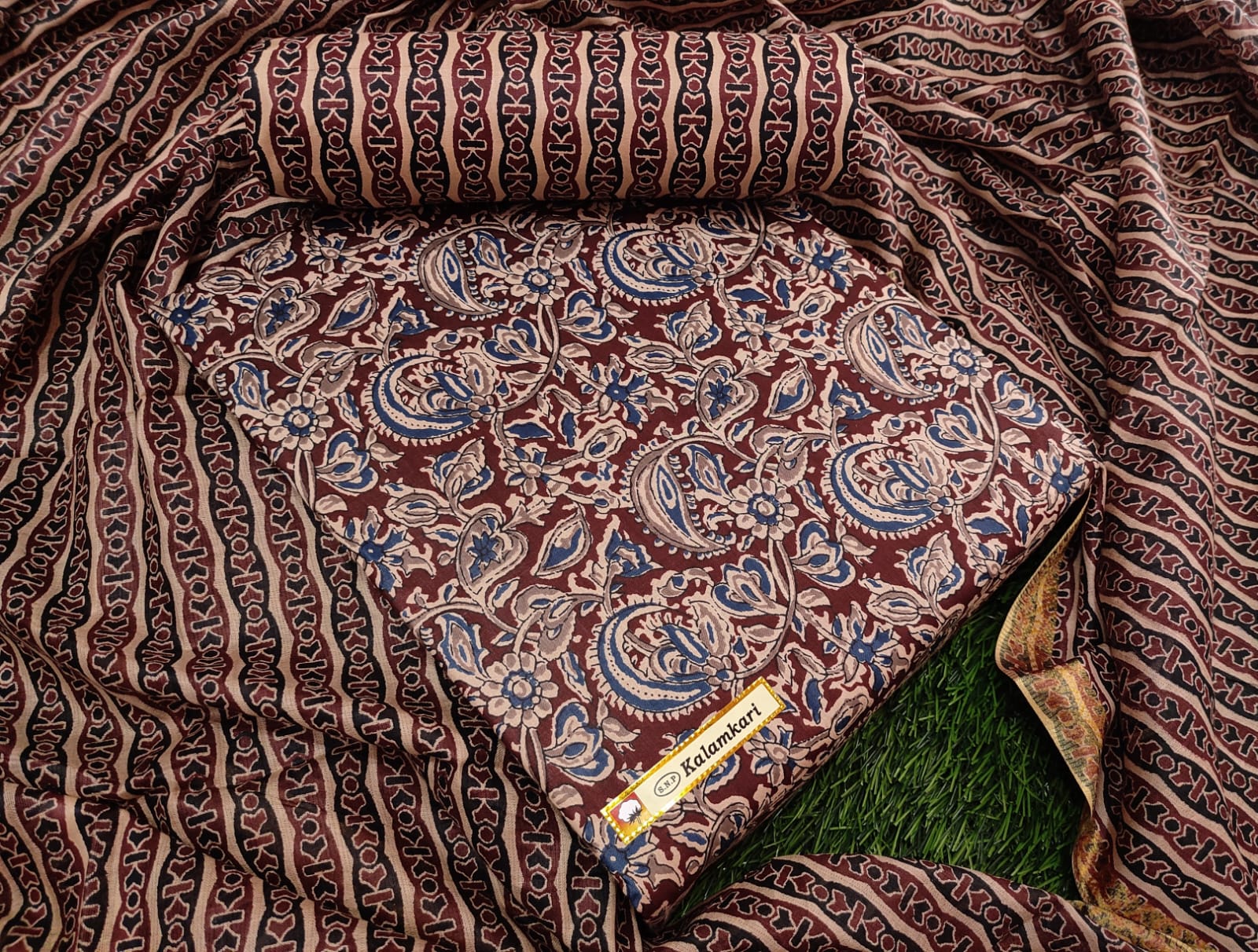 Kalamkari Vol 15 Snp Satin Cotton Salwar Suits Supplier Gujarat