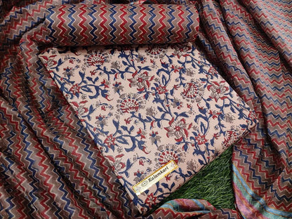 Kalamkari Vol 16 Snp Satin Cotton Salwar Suits Exporter Gujarat