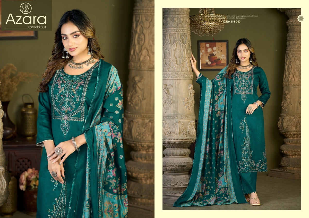 Kalamkari Vol 1 Azara Zam Cotton Karachi Salwar Suits Supplier India