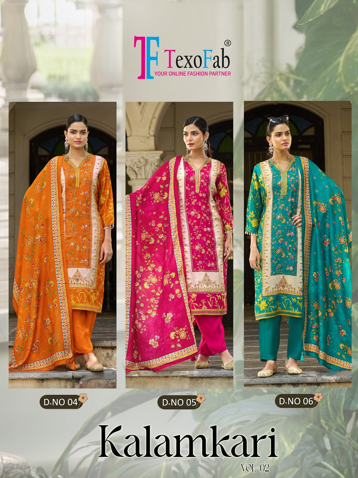 Kalamkari Vol 2 Texofab Crape Silk Readymade Pant Style Suits Manufacturer