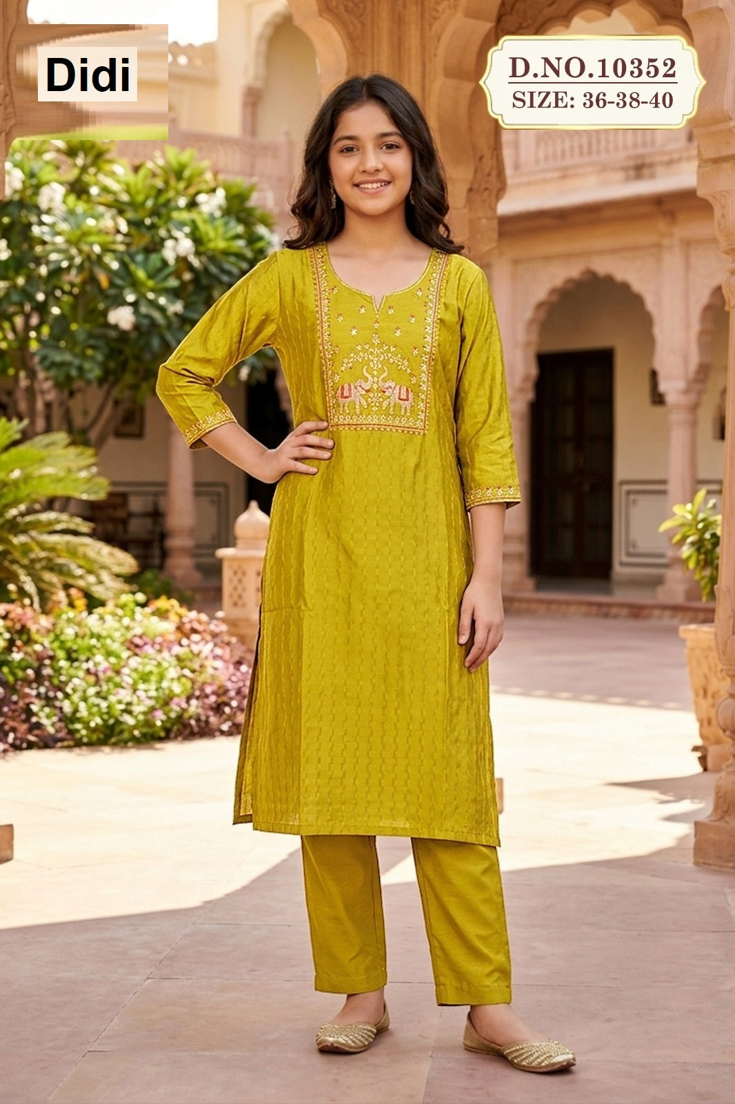 Kalapi 6 Dn 10352 Didi Roman Silk Girls Kurti Manufacturer