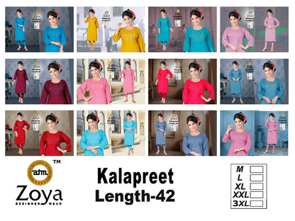 Kalapreet Zoya Rayon Kurtis Exporter Gujarat