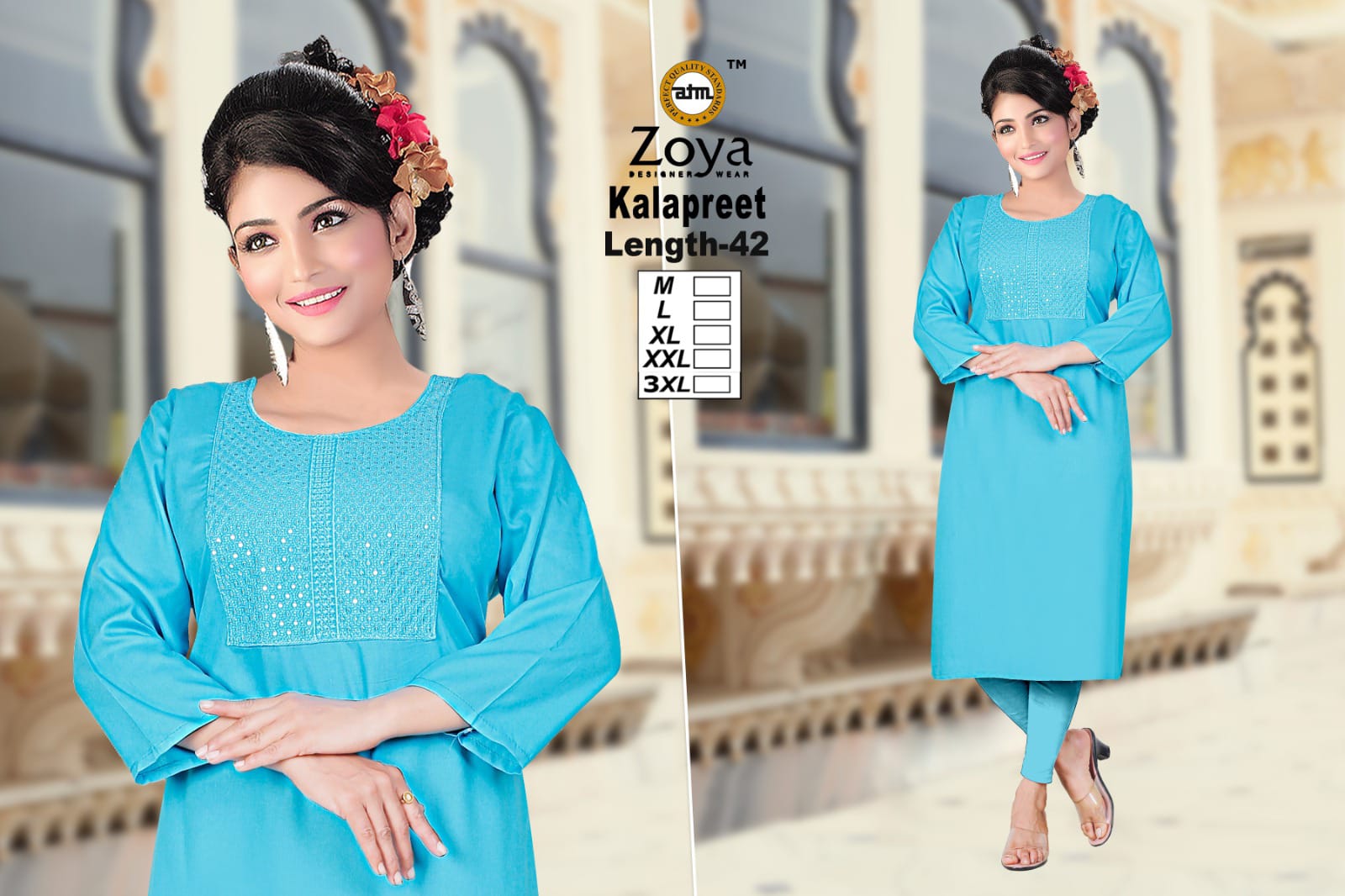 Kalapreet Zoya Rayon Kurtis Exporter Gujarat