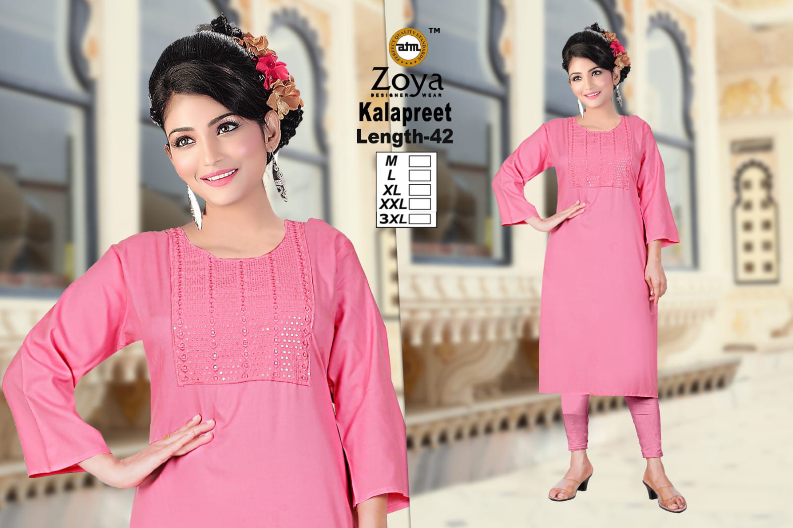 Kalapreet Zoya Rayon Kurtis Exporter Gujarat