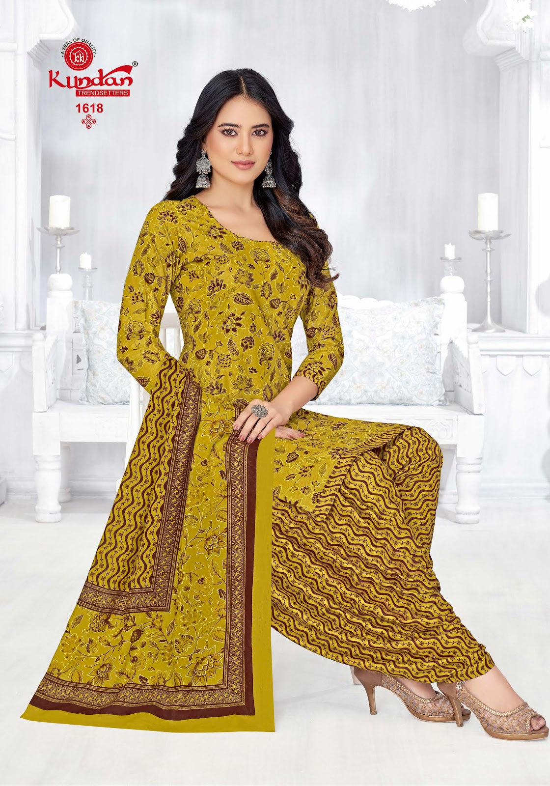 Kalash Khwaish Vol 16 Kundan Cotton Dress Material Wholesale