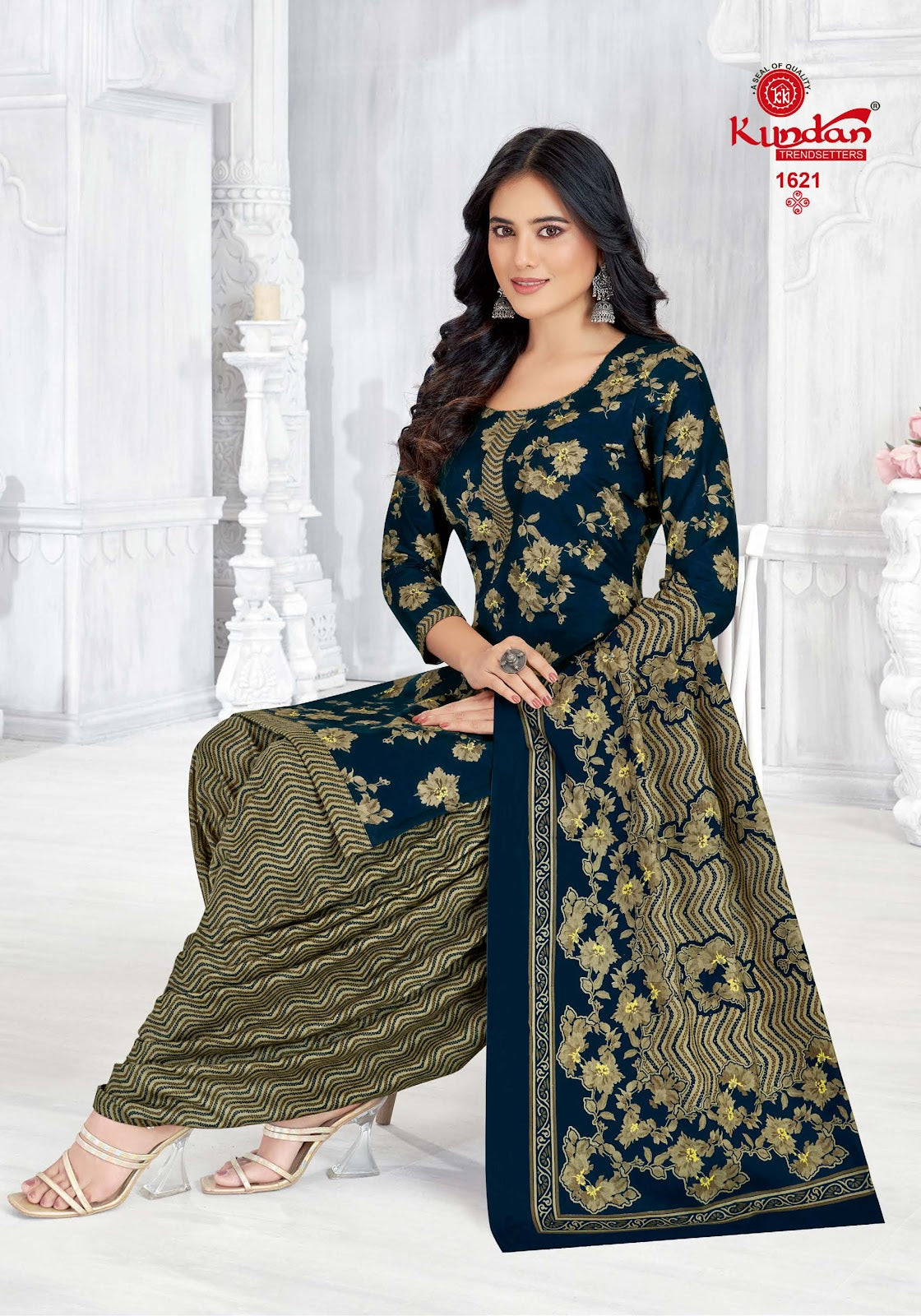 Kalash Khwaish Vol 16 Kundan Cotton Dress Material Wholesale