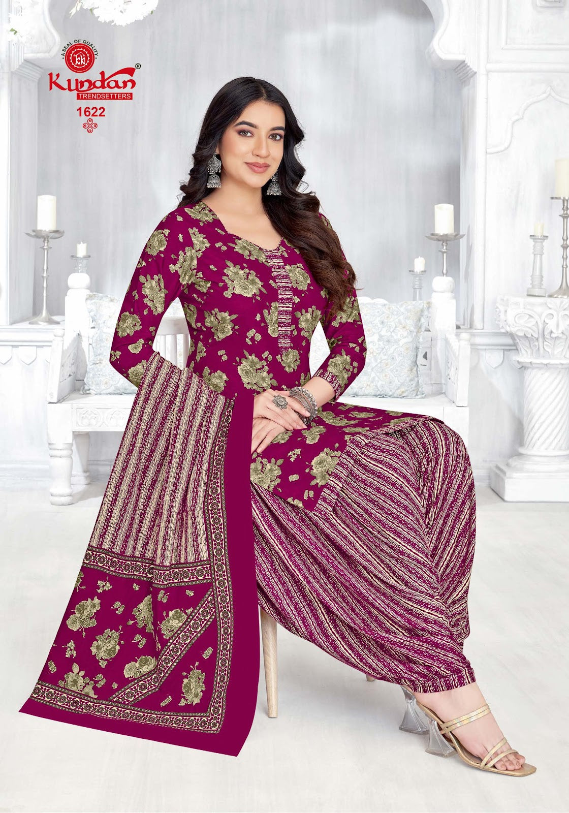 Kalash Khwaish Vol 16 Kundan Cotton Dress Material Wholesale