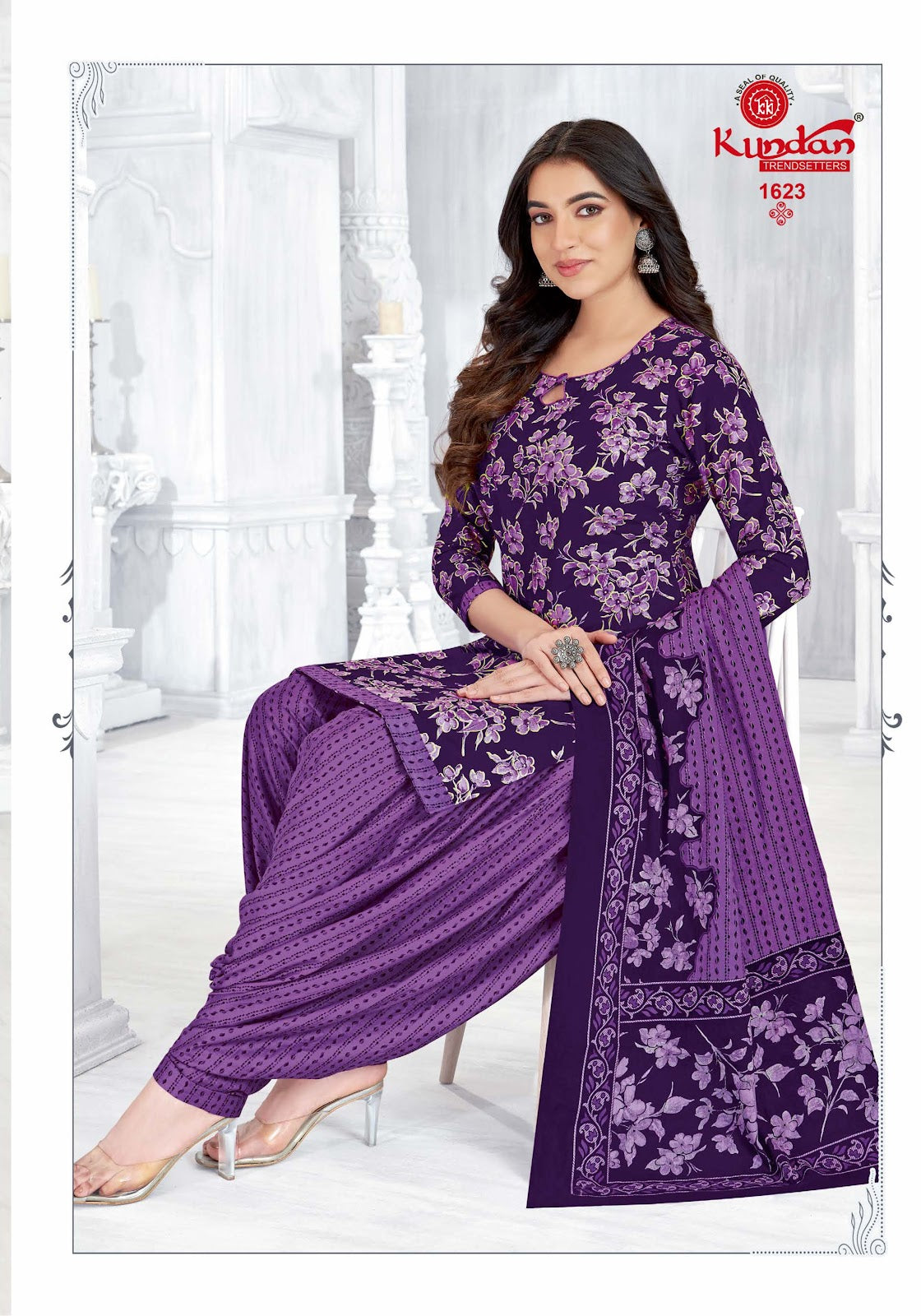 Kalash Khwaish Vol 16 Kundan Cotton Dress Material Wholesale