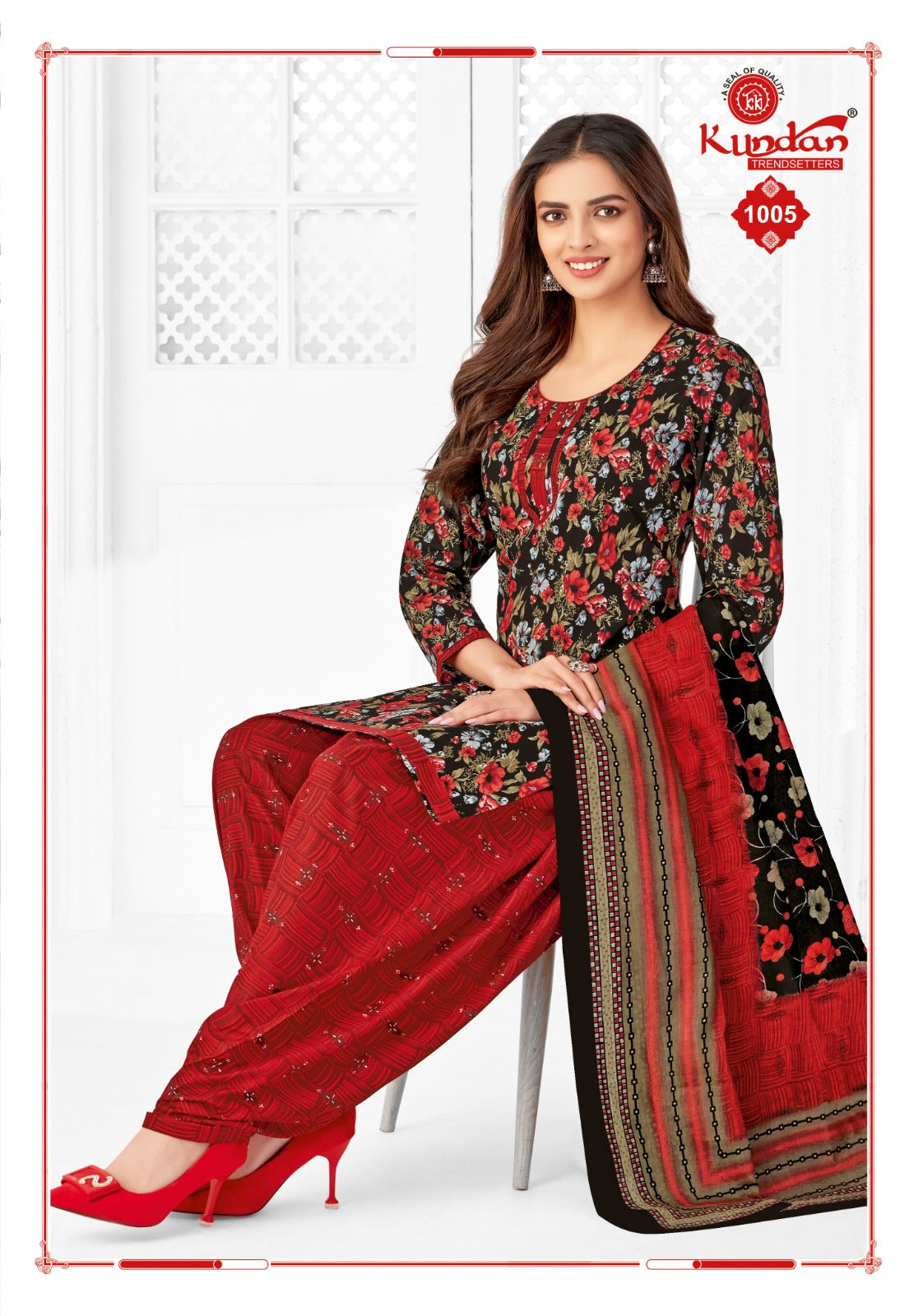Kalash Kishori Kundan Cotton Dress Material Wholesale Price
