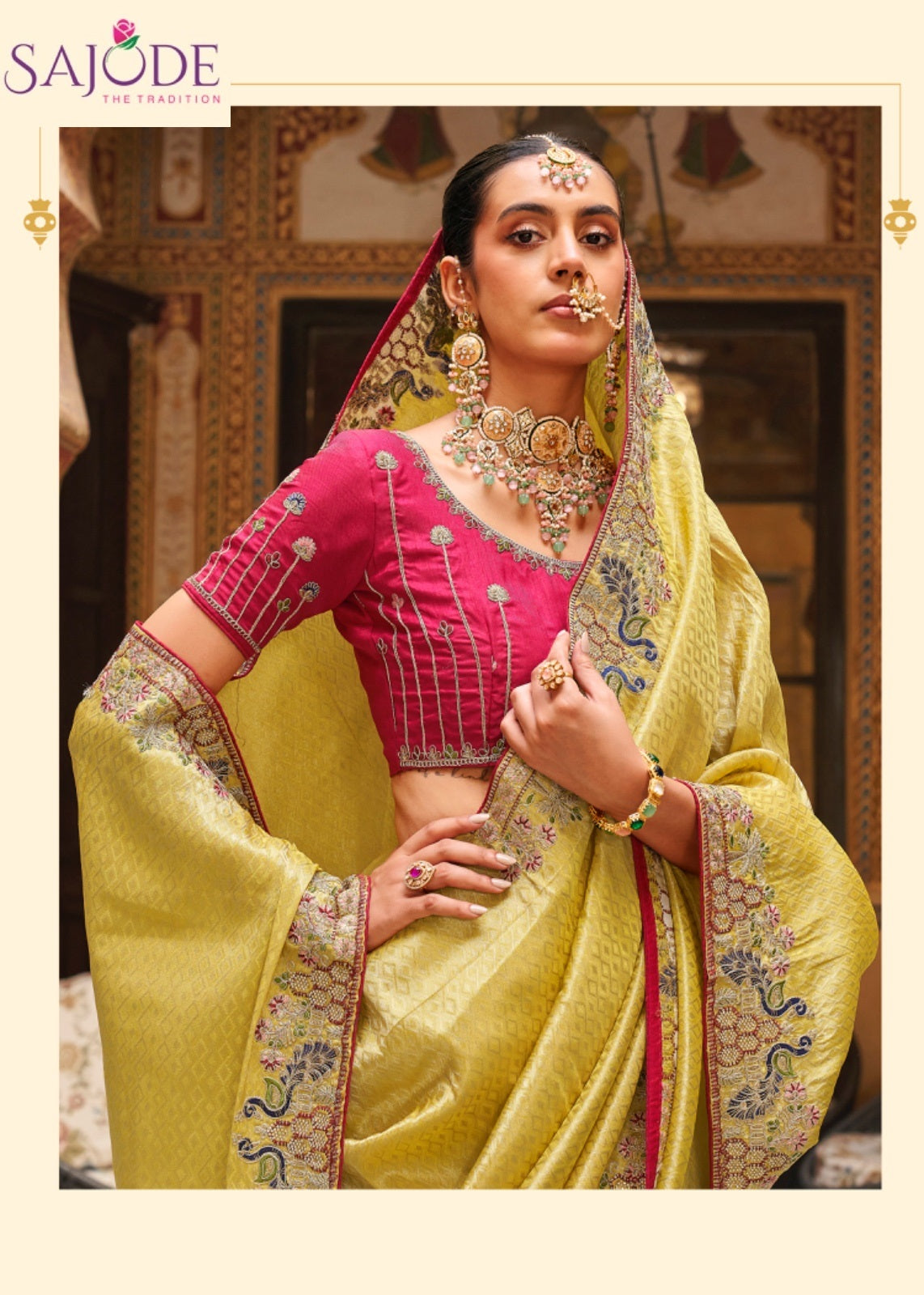 Kalash Sajode Tissue Sarees Exporter Ahmedabad