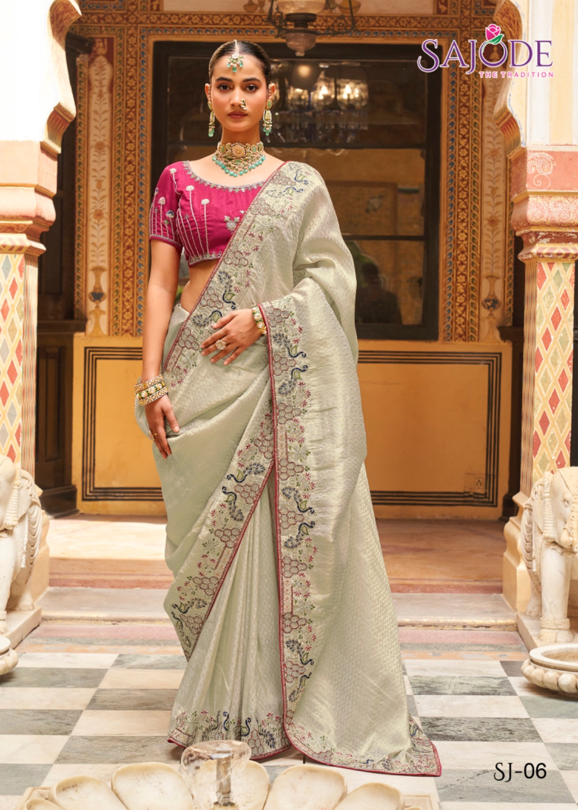 Kalash Sajode Tissue Sarees Exporter Ahmedabad