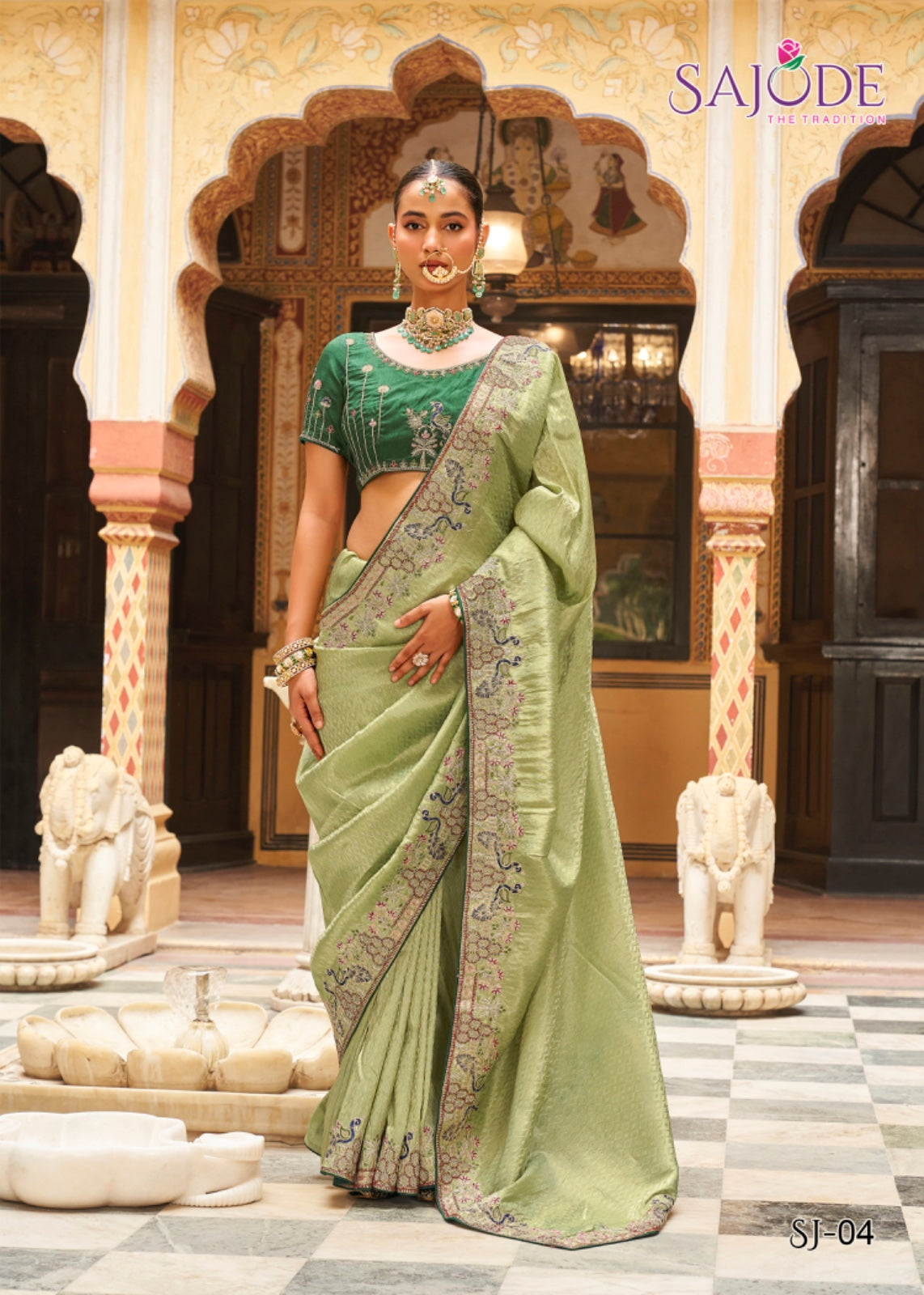 Kalash Sajode Tissue Sarees Exporter Ahmedabad