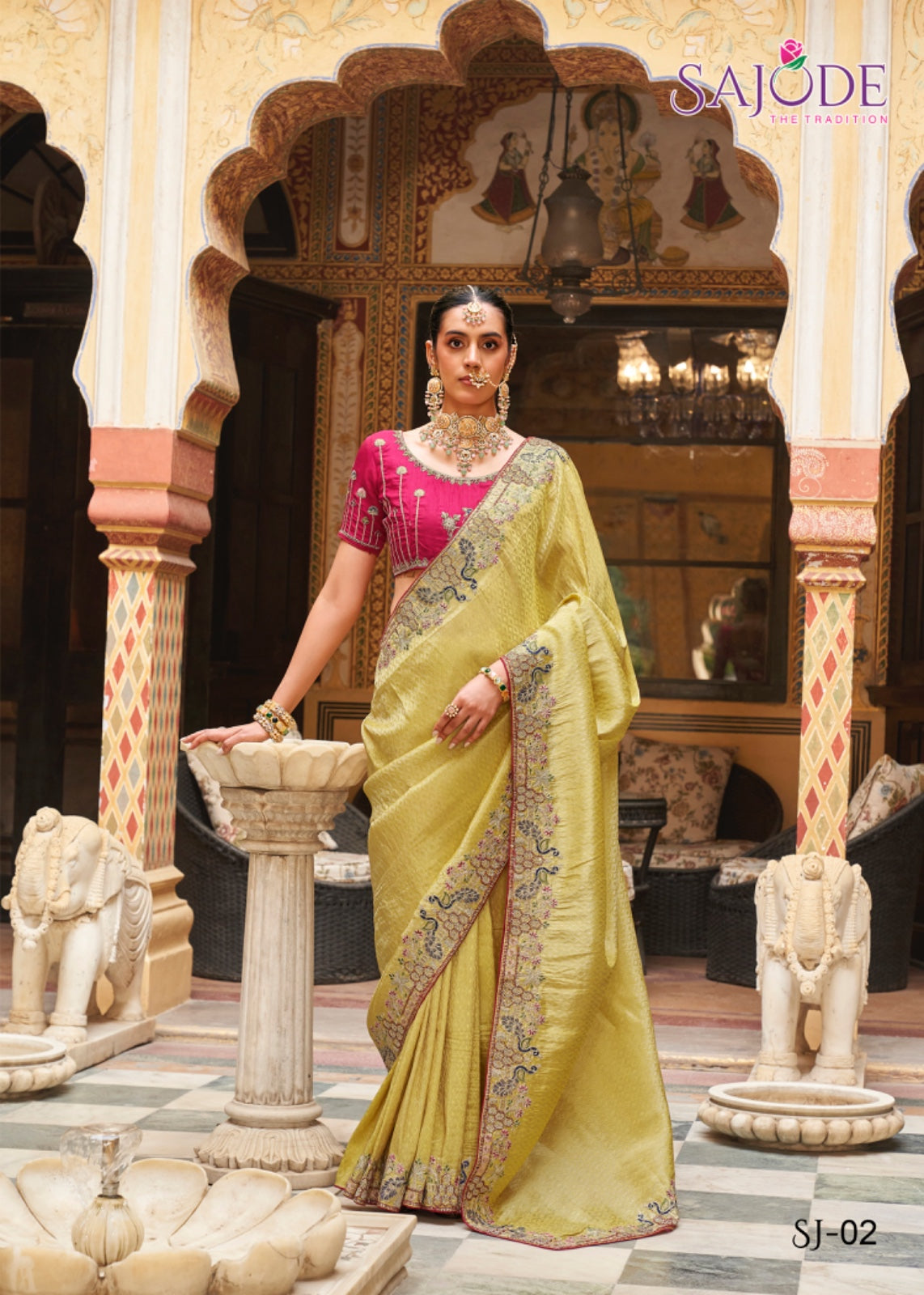 Kalash Sajode Tissue Sarees Exporter Ahmedabad