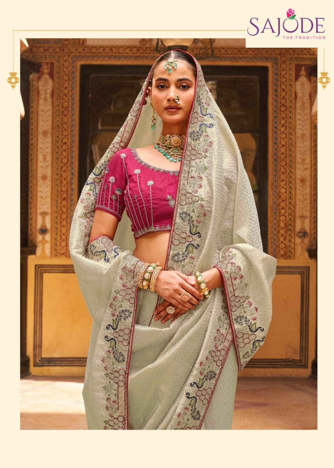 Kalash Sajode Tissue Sarees Exporter Ahmedabad
