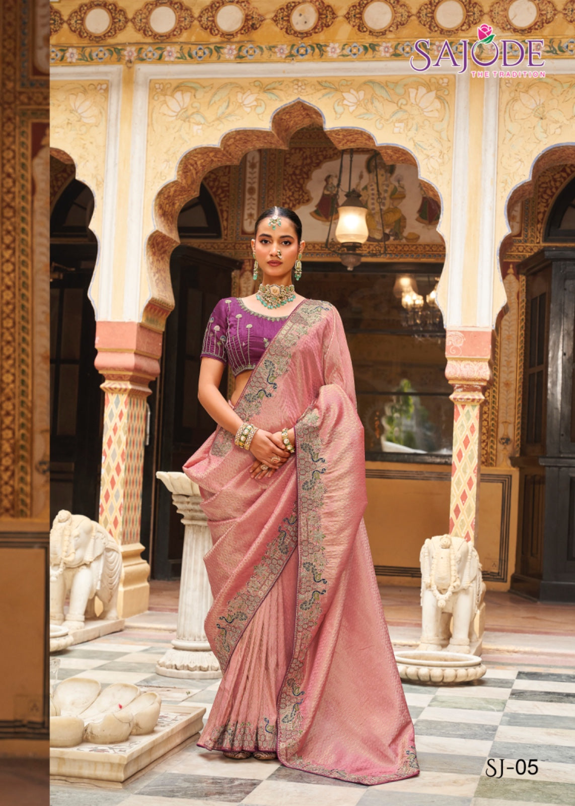 Kalash Sajode Tissue Sarees Exporter Ahmedabad
