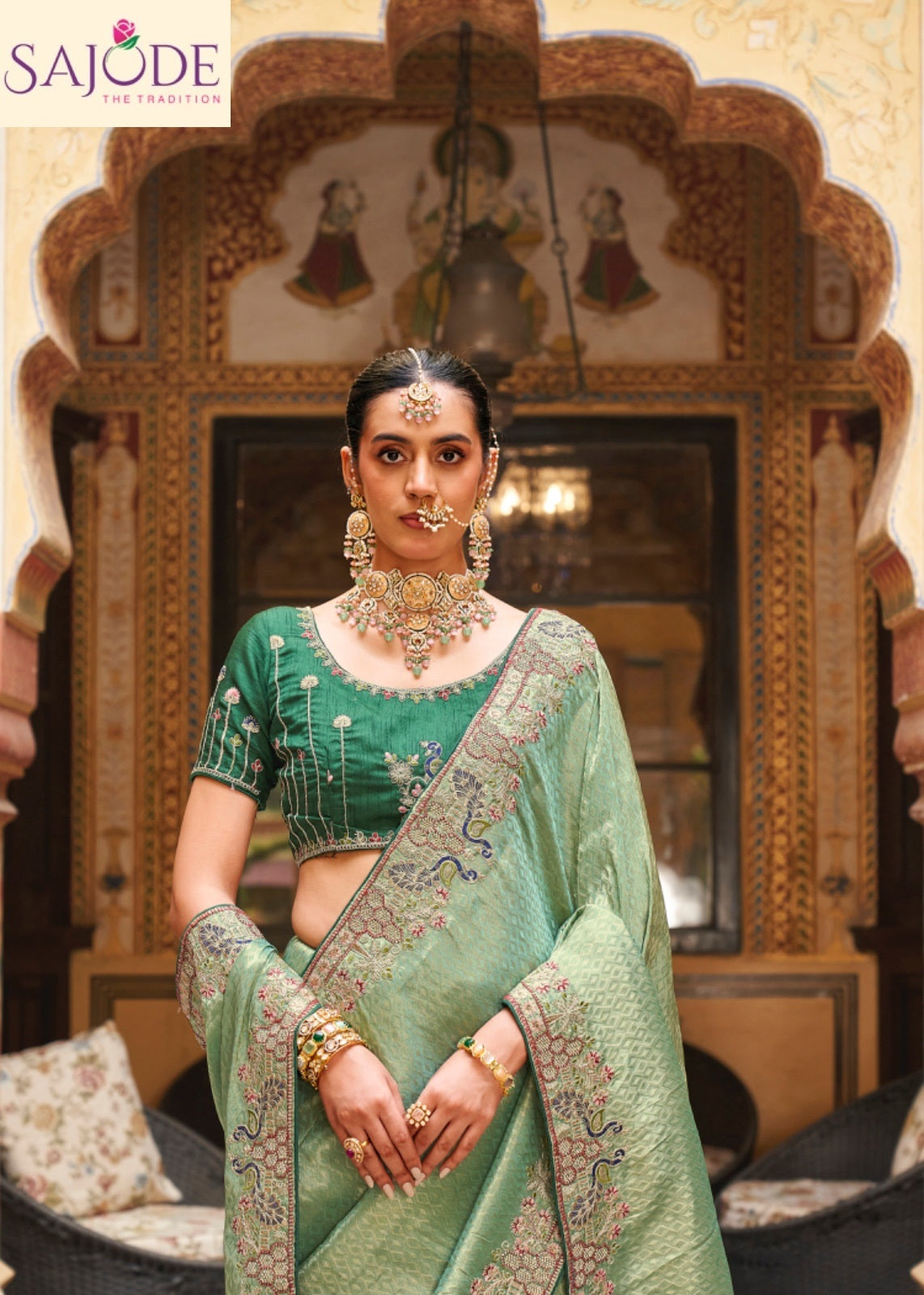 Kalash Sajode Tissue Sarees Exporter Ahmedabad