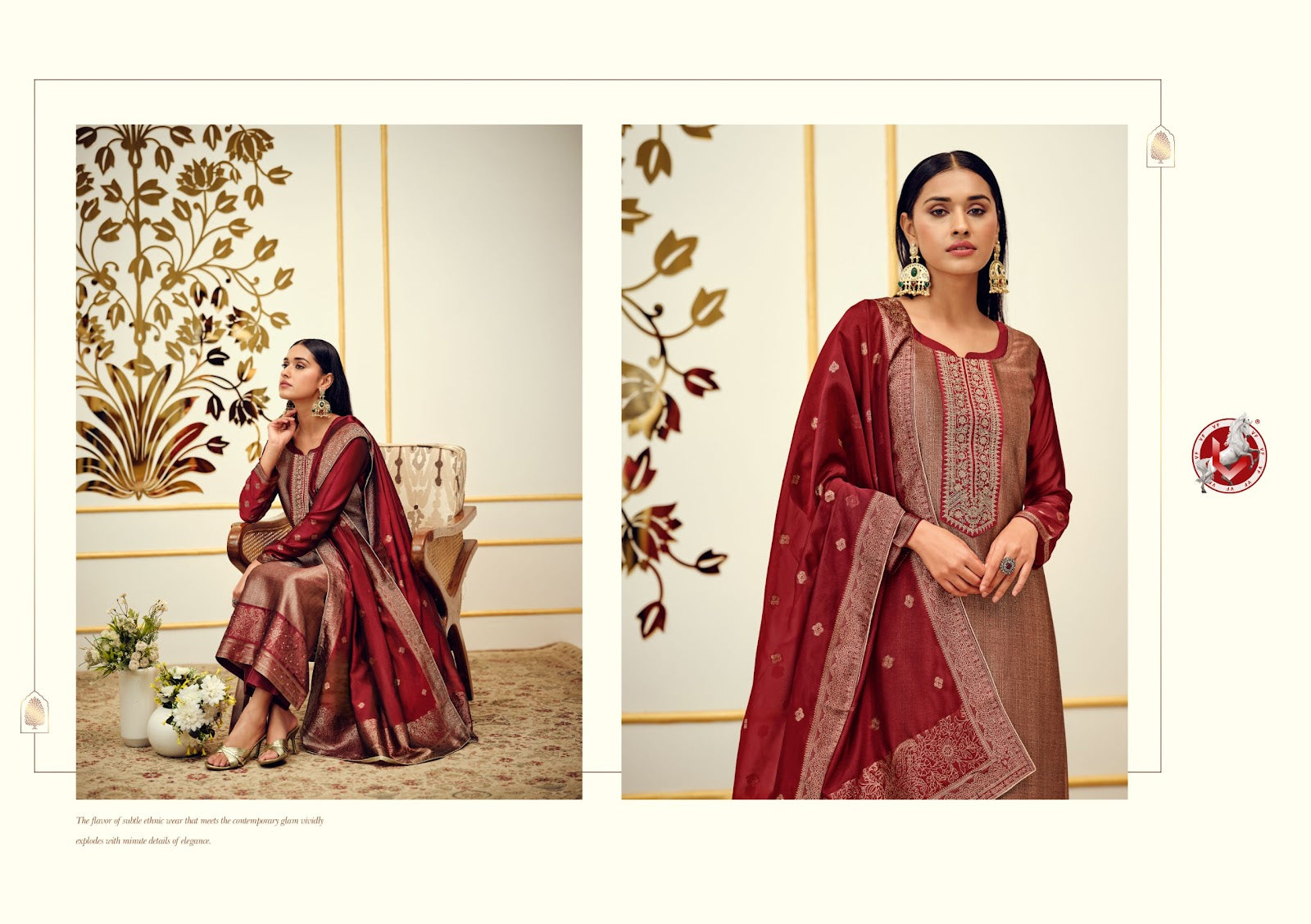 Kalash Vivek Banglori Silk Pant Style Suits Exporter