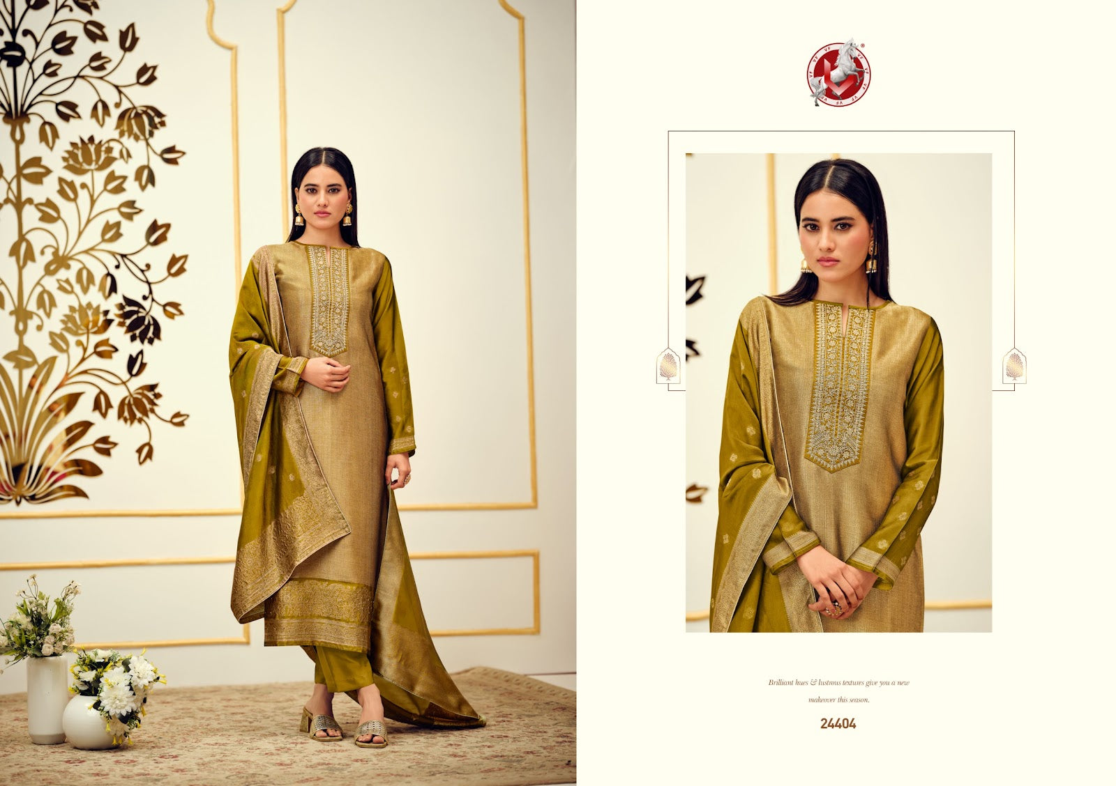 Kalash Vivek Banglori Silk Pant Style Suits Exporter