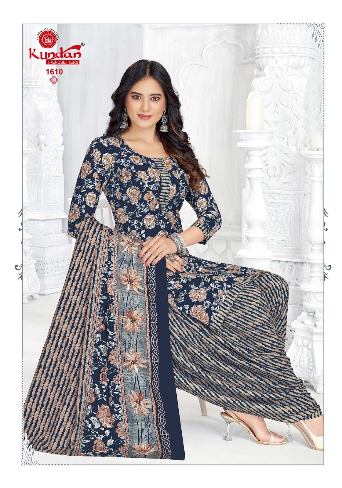 Kalash Vol 16 Kundan Readymade Cotton Patiyala Suits Manufacturer India