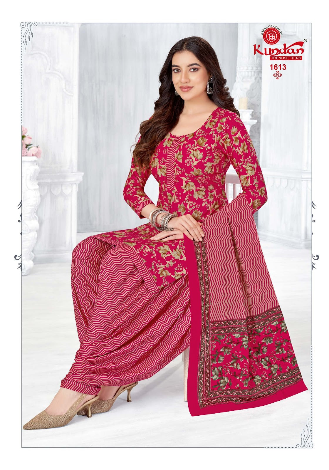 Kalash Vol 16 Kundan Readymade Cotton Patiyala Suits Manufacturer India