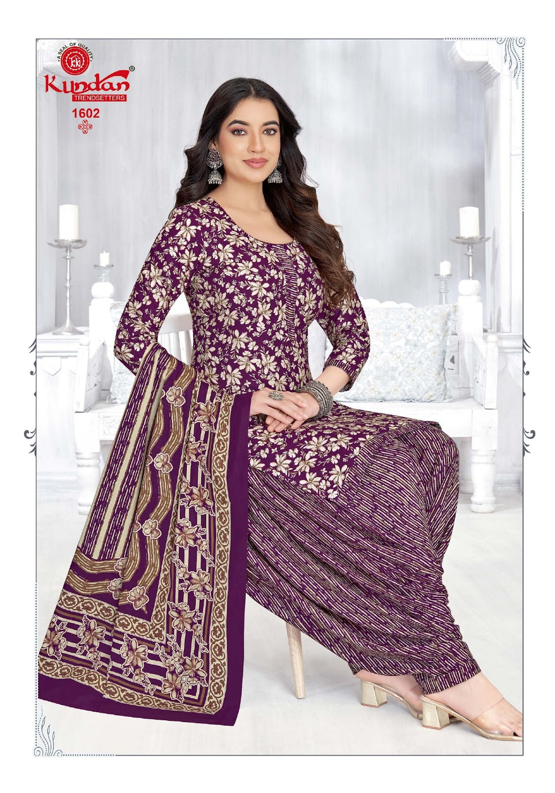 Kalash Vol 16 Kundan Readymade Cotton Patiyala Suits Manufacturer India