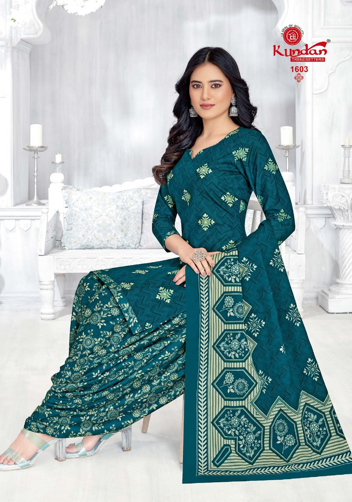 Kalash Vol 16 Kundan Readymade Cotton Patiyala Suits Manufacturer India