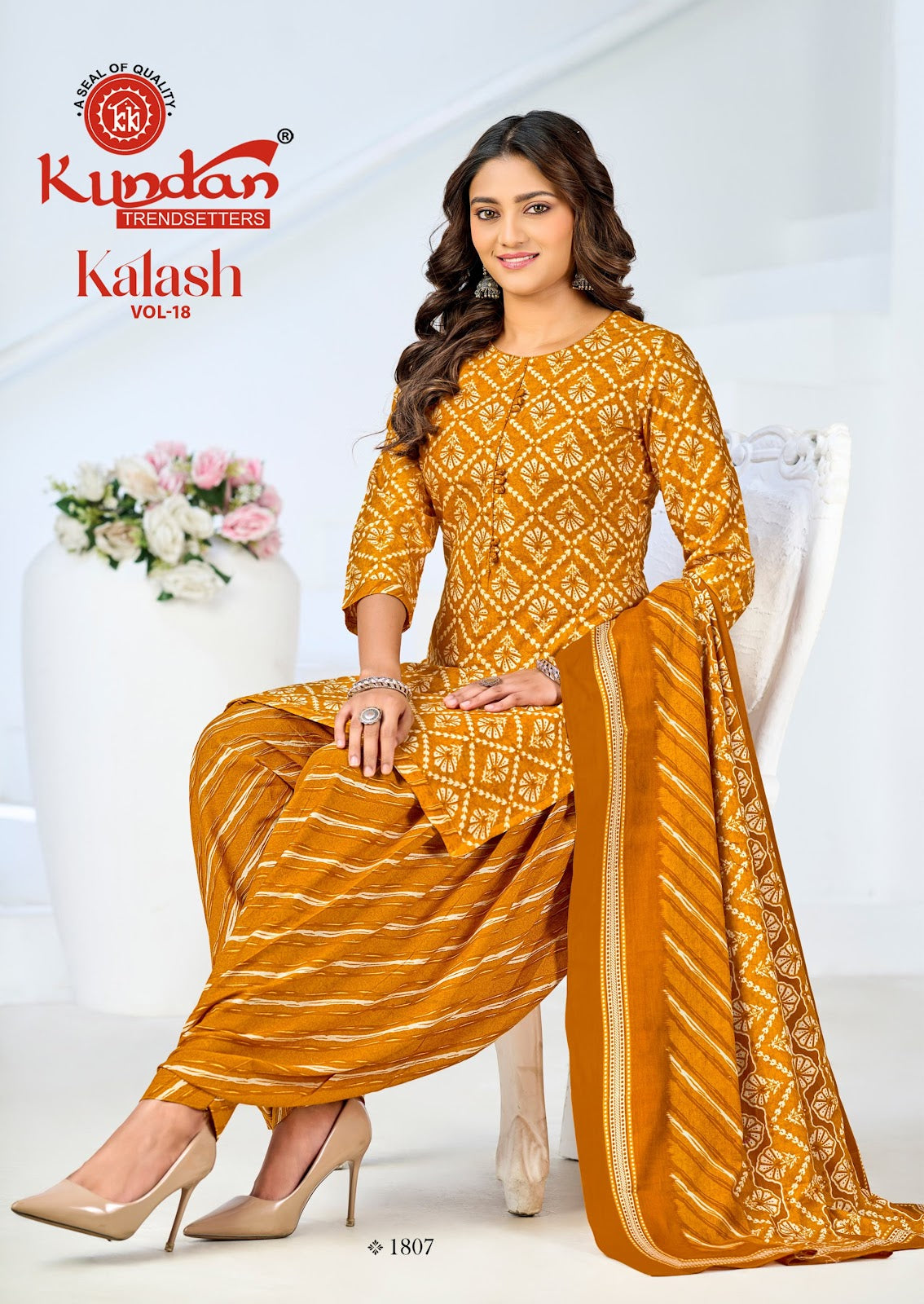 Kalash Vol 18 Kundan Cotton Dress Material Manufacturer