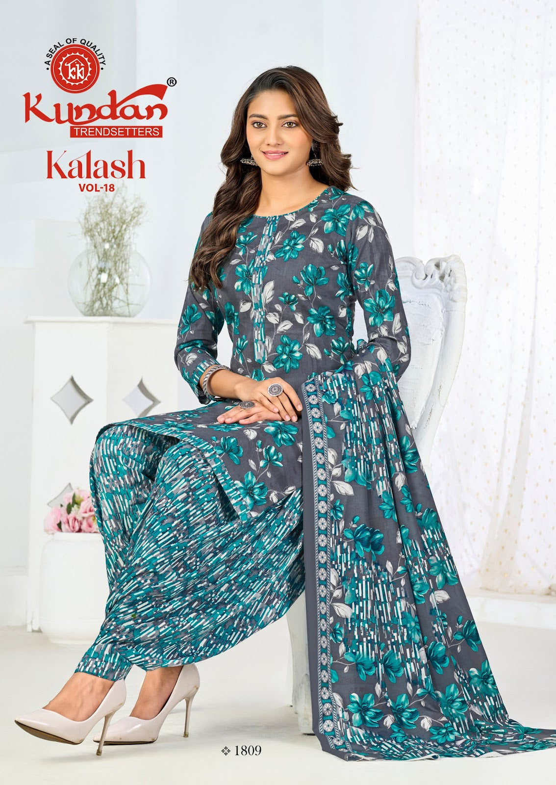 Kalash Vol 18 Kundan Cotton Dress Material Manufacturer