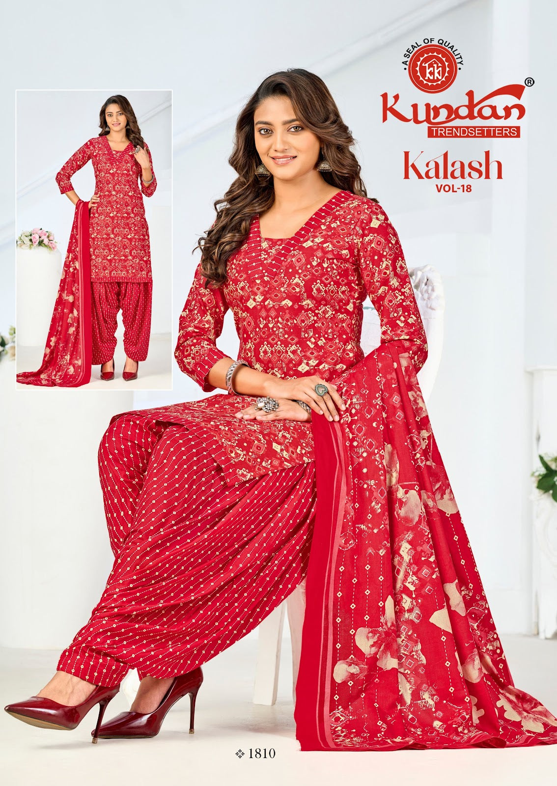 Kalash Vol 18 Kundan Cotton Dress Material Manufacturer