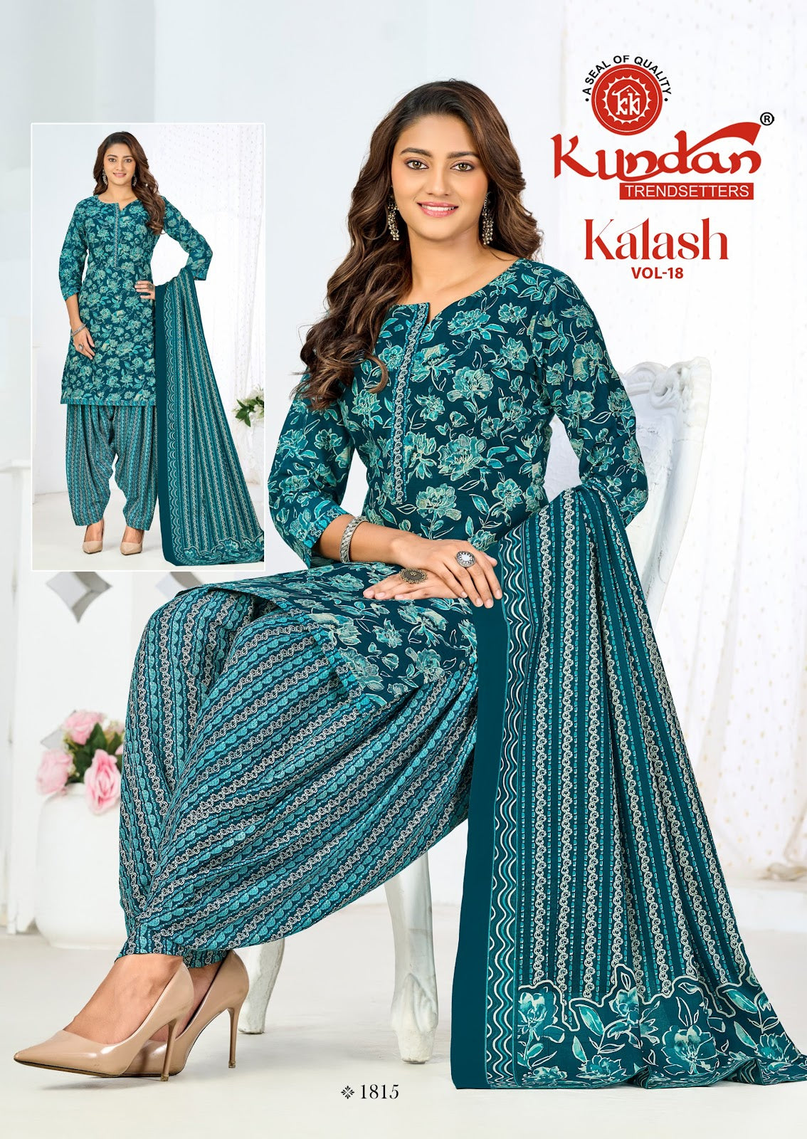 Kalash Vol 18 Kundan Cotton Dress Material Manufacturer