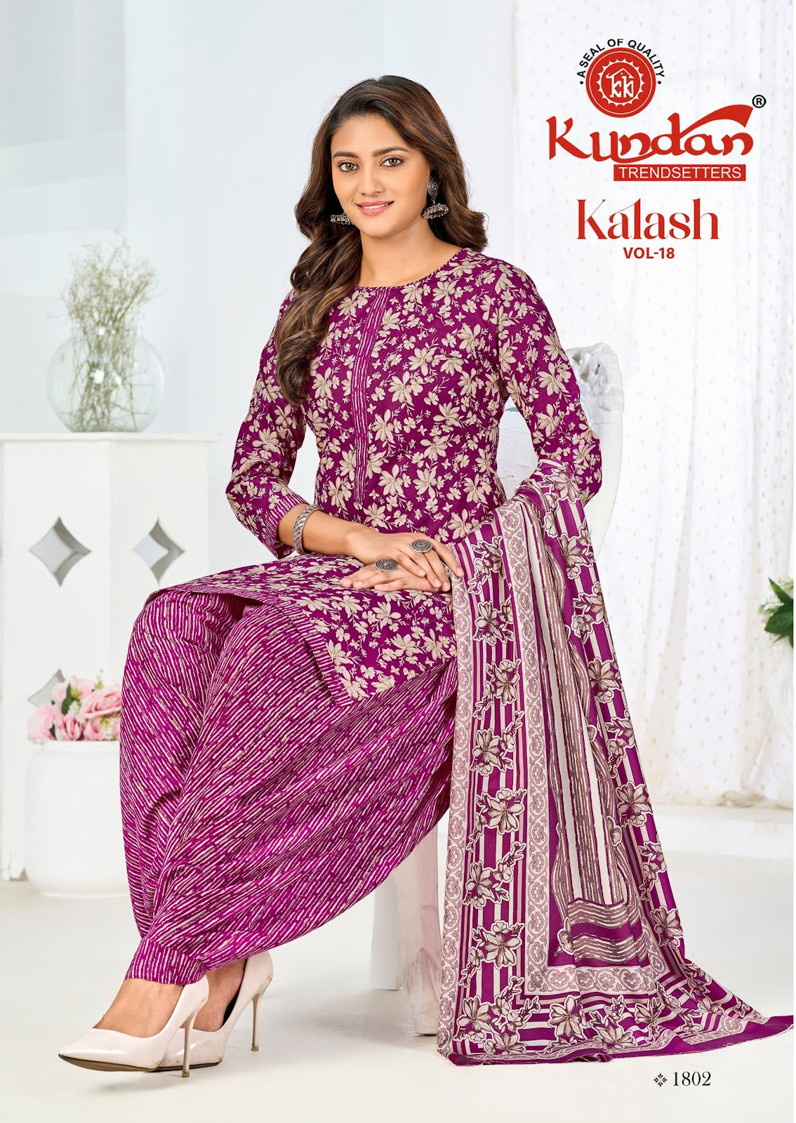 Kalash Vol 18 Kundan Cotton Dress Material Manufacturer