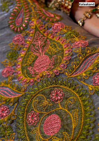 Kalasutra Kalaakand Gold Tissue Sarees Wholesaler Gujarat