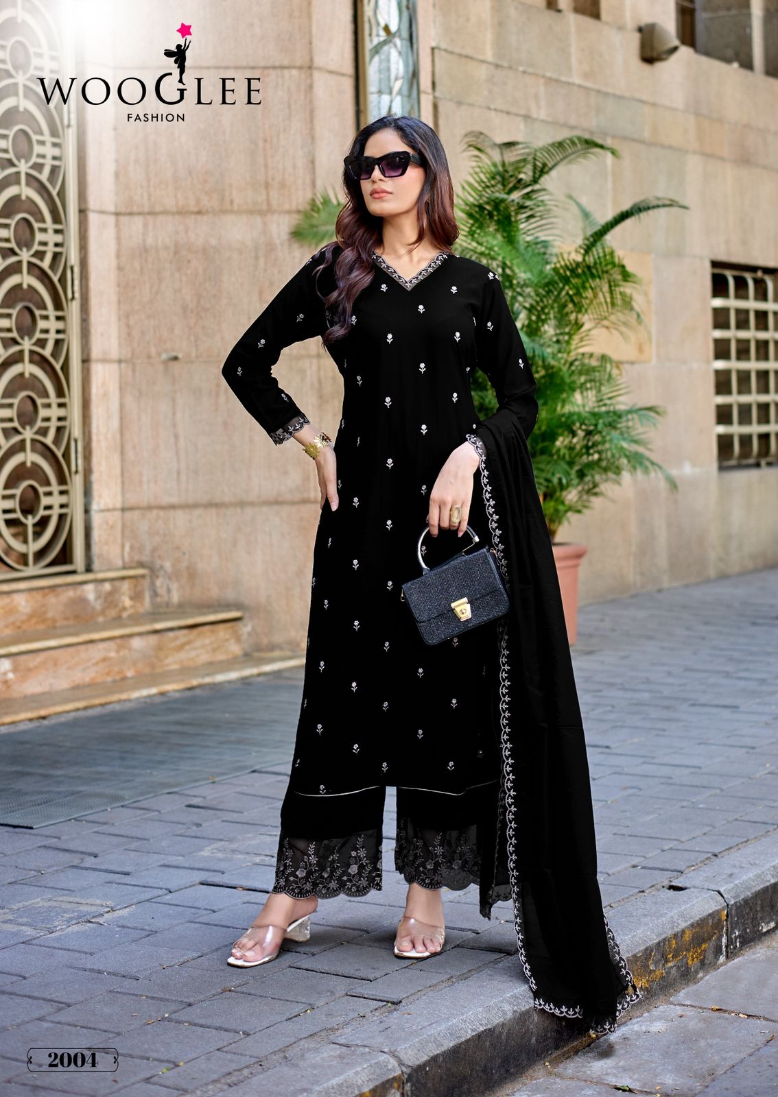 Kalavati Wooglee Rayon Readymade Plazzo Style Suits Manufacturer Ahmedabad