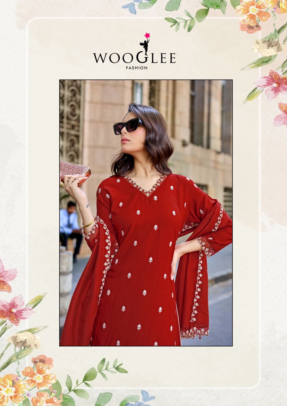 Kalavati Wooglee Rayon Readymade Plazzo Style Suits Manufacturer Ahmedabad