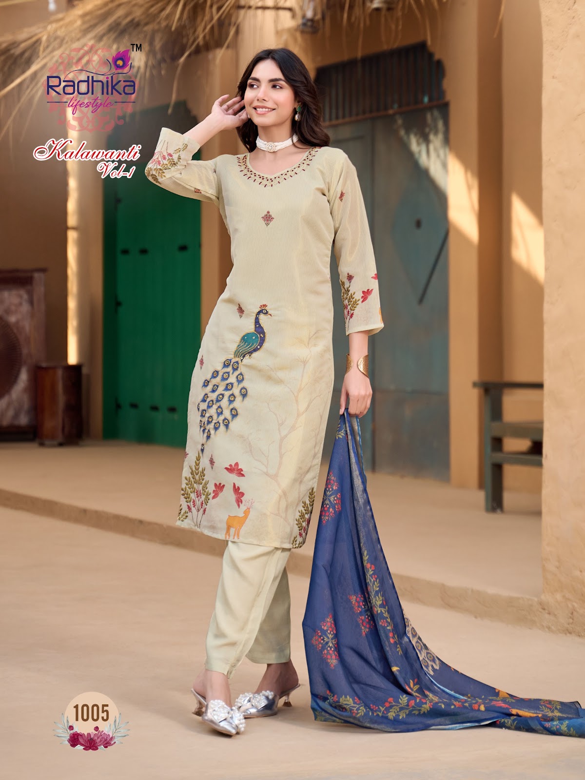 Kalawanti Vol 1 Radhika Lifestyle Silk Readymade Pant Style Suits Exporter India